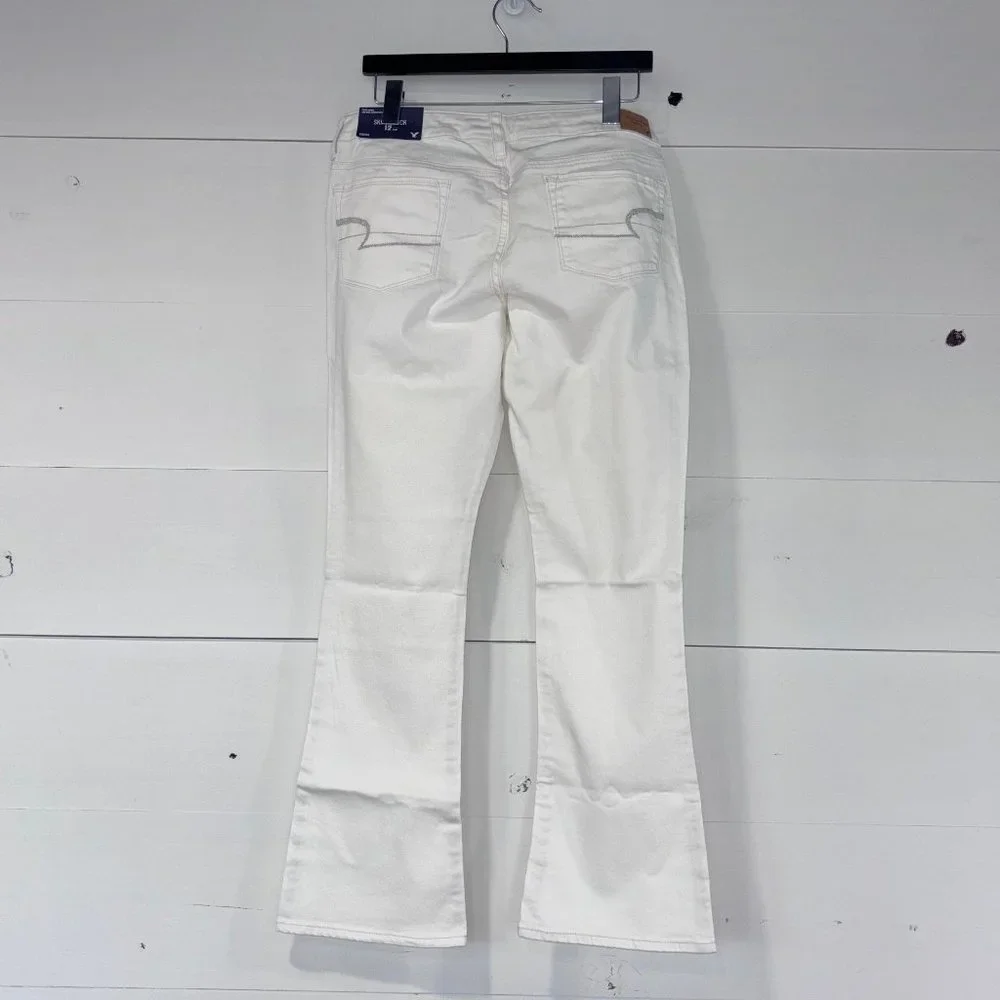 NWT American Eagle Low Rise Skinny Kick Jeans Stretch 12 Short - Picture 2 of 6